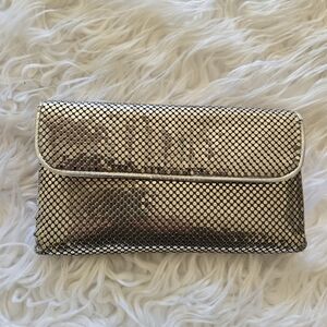 Whiting & Davis Gold Mesh Clutch and Lipstick Case